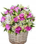 Красивая цветовая корзина - доставка цветов