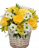 Mixed flower basket - flower delivery